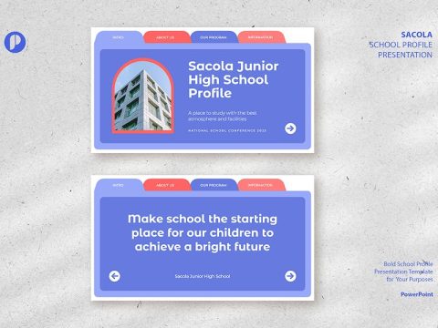 Sacola – blue fun bold school profile presentation YEVEP25