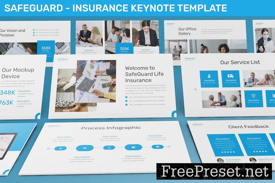 Safeguard - Life Insurance Keynote Template