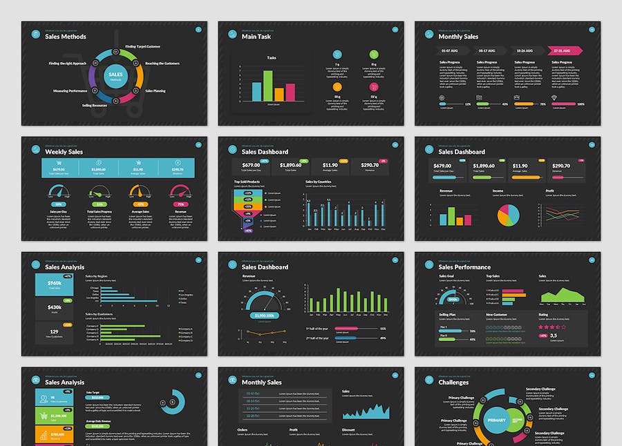 Sales Data PowerPoint Presentation Template 27ED9CC