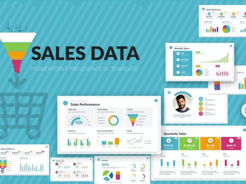 Sales Data PowerPoint Presentation Template 27ED9CC