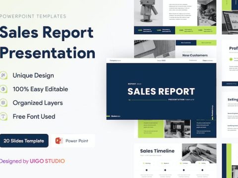 Sales Report Presentation Template Powerpoint