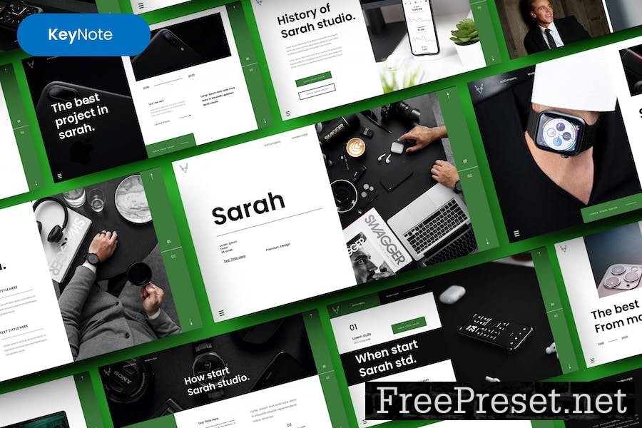 Sarah – Business Keynote Template