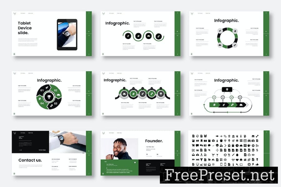 Sarah – Business PowerPoint Template RTC395A