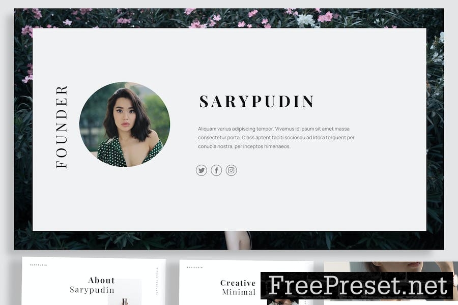 Sarypudin - Hipster Google Slides TGT79XM