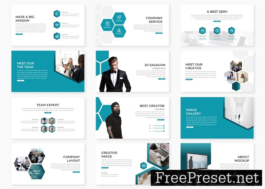 Sasagon - Business Google Slides Template GCT72CC