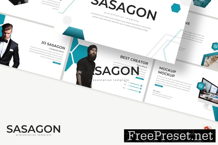 Sasagon - Business Powerpoint Template LRF89JM