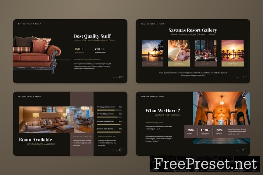 Savana - Hotel & Resort keynote Template J6B24Q3