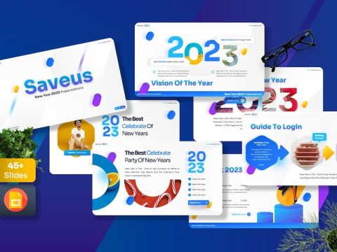 Saveus - New Years Googleslide Template