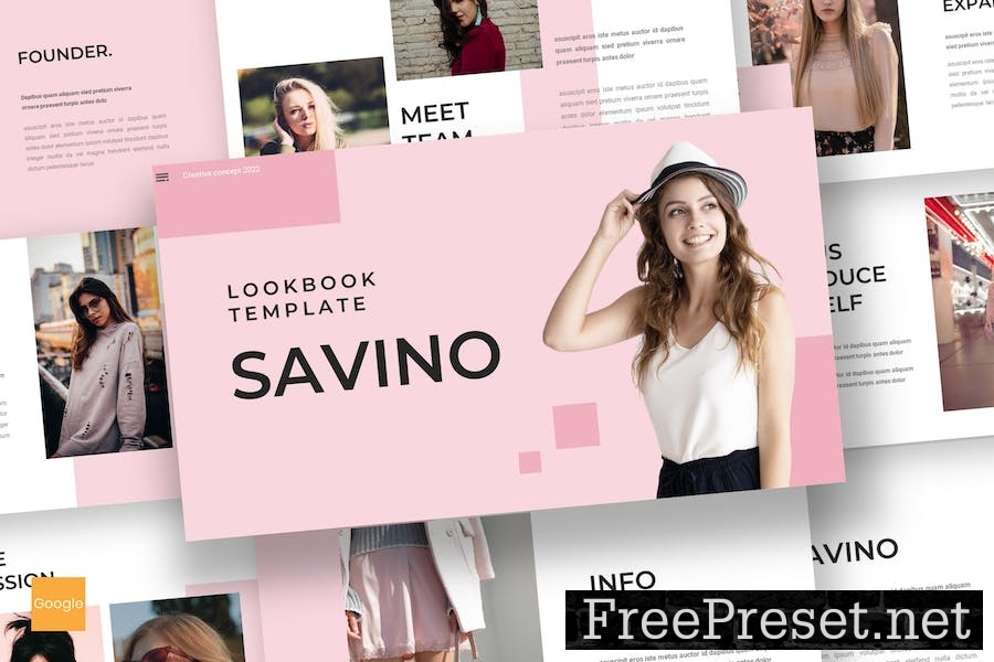 Savino - Lookbook Google Slides Template