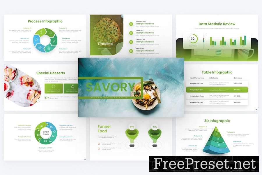 Savory Food Google Slides Template NW77H69