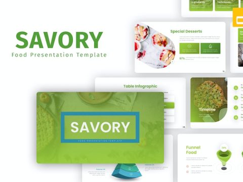 Savory Food Google Slides Template NW77H69