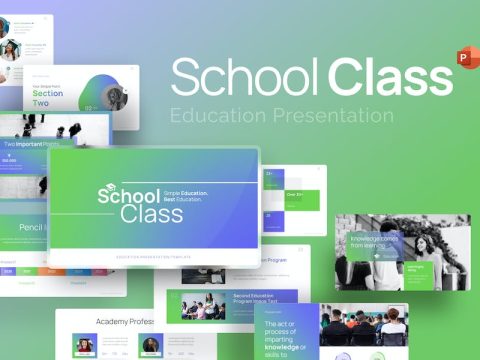 School Class Education PowerPoint Template QTZFFGM