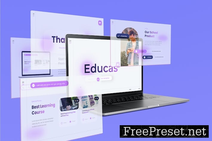 School Education Powerpoint Template - Educas EMKYPMU