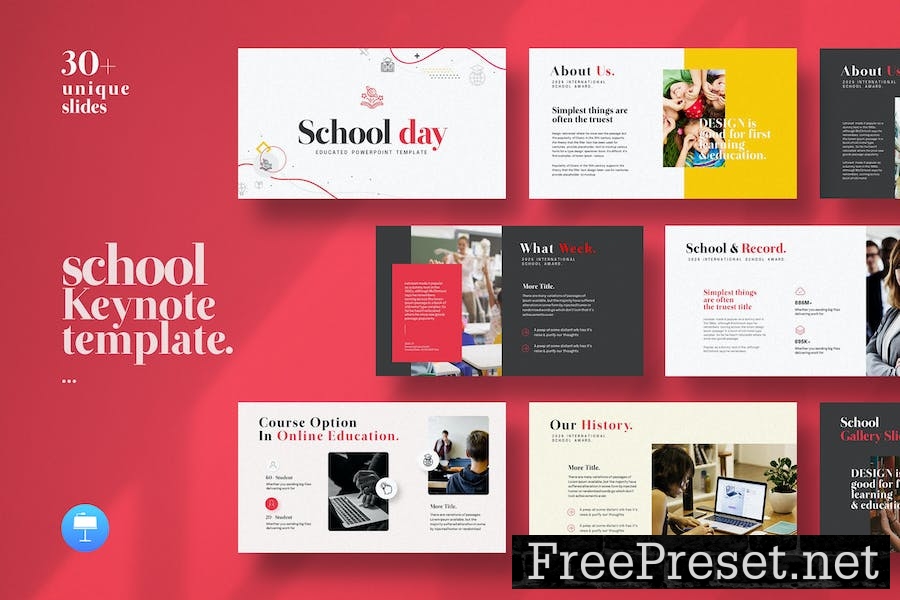 School Presentation Keynote Template 5AUWZZ8