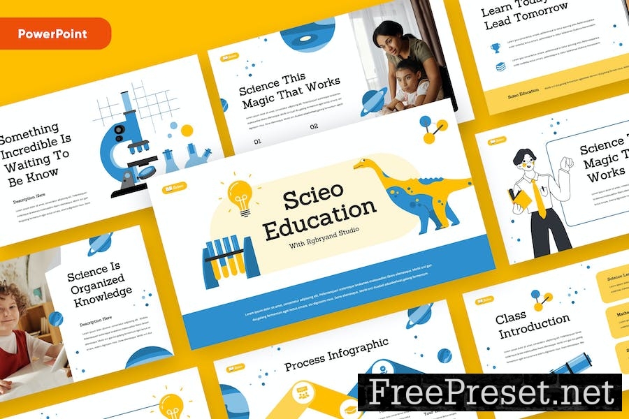 Science Education Powerpoint Template YRB2YUA