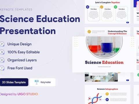 Science Education Presentation Template Keynote BWXTE5M