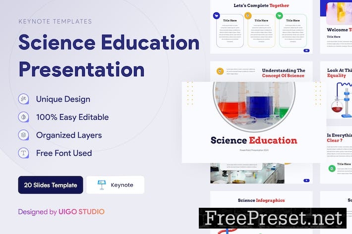 Science Education Presentation Template Keynote BWXTE5M