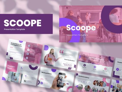 Scoope - Education Presentation Keynote Template VGHC5WY