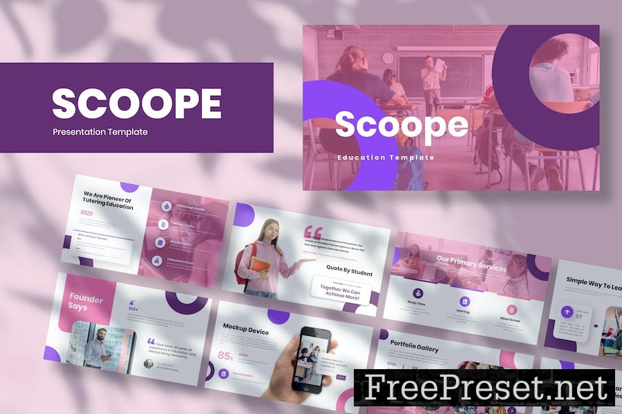 Scoope - Education Presentation Keynote Template VGHC5WY