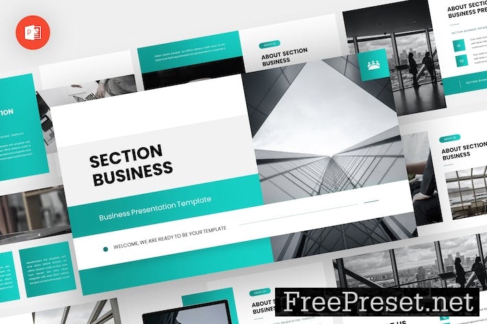 Section - Business Powerpoint Template GL4MURY