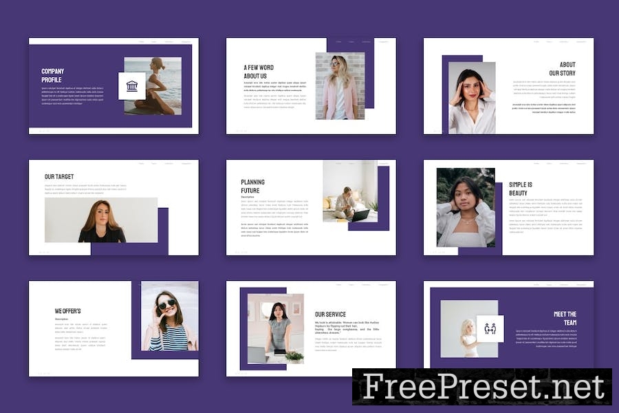 Selen - Google Slide Template 85PURPA