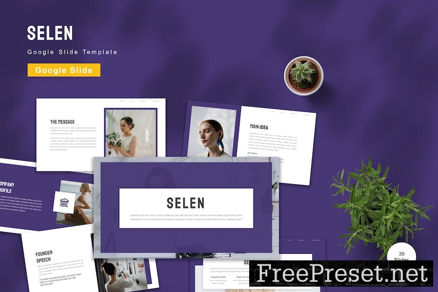 Selen - Google Slide Template 85PURPA