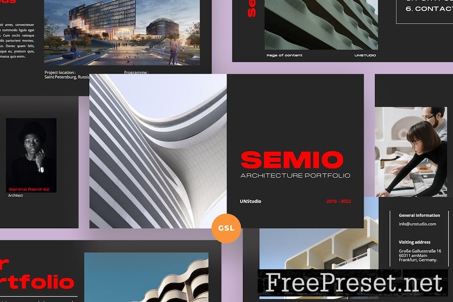 Semio - Architecture Google Slides Template ZKV9Q72