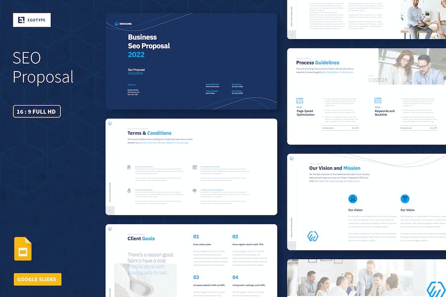 Seo Proposal Google Slides Presentation 9E42Y2V