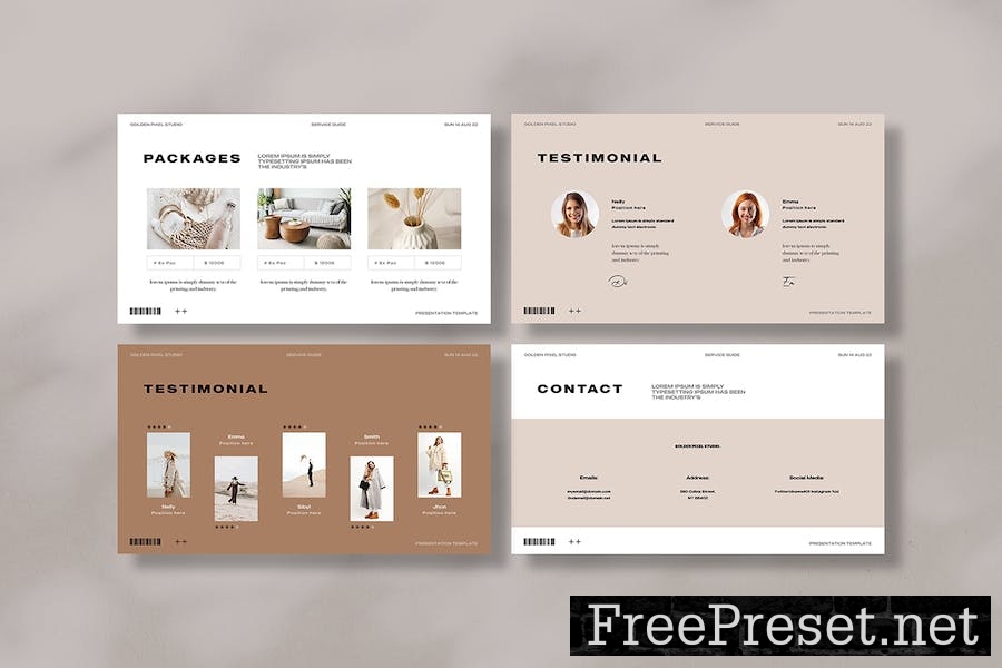 Service and Pricing Keynote Template D4X9BB7