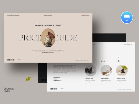 Service and Pricing Keynote Template D4X9BB7