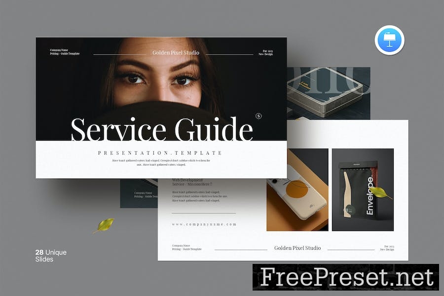 Service Guide Keynote Template