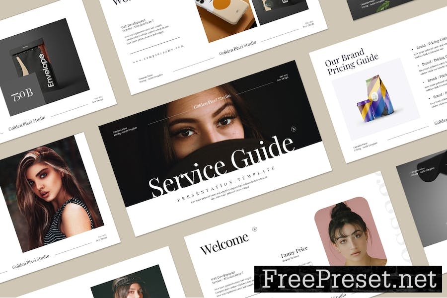 Service Guide Presentation Template 8M4QPED