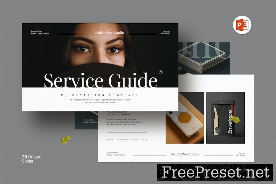 Service Guide Presentation Template 8M4QPED