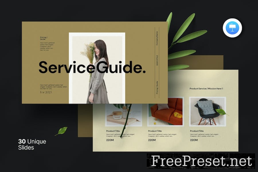 Services & Pricing Guide Template 52P9BDQ