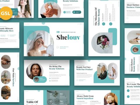 Shelouv - Beauty Skincare Google Slides 68BHY4P