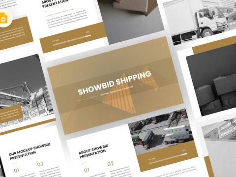 Showbid - Shipping Google Slides Template TXDYA46