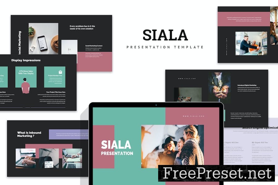 Siala : Digital Marketing Keynote Template 5F3RMCX