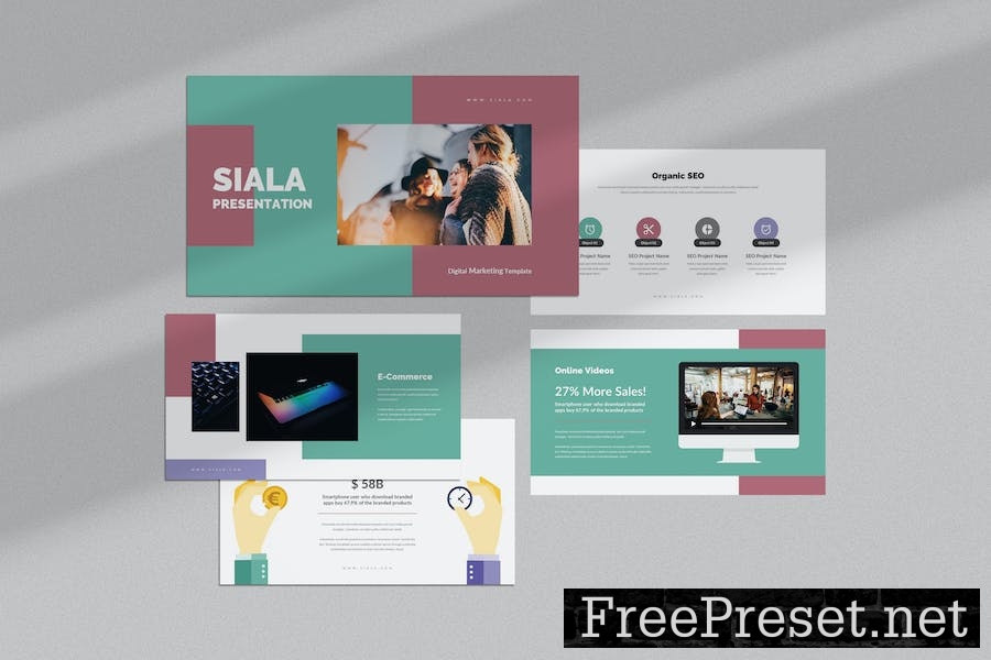 Siala : Digital Marketing Powerpoint Template 3GQPP29