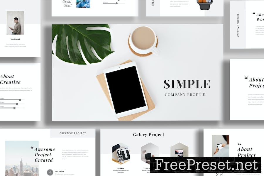 Simple Company Powerpoint Template