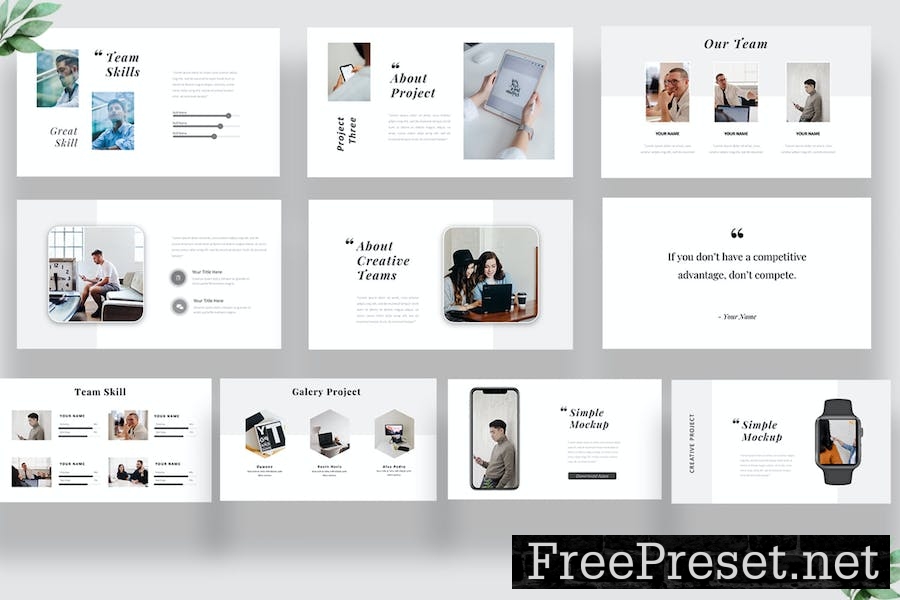 Simple Company Powerpoint Template