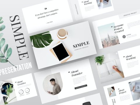 Simple Company Powerpoint Template