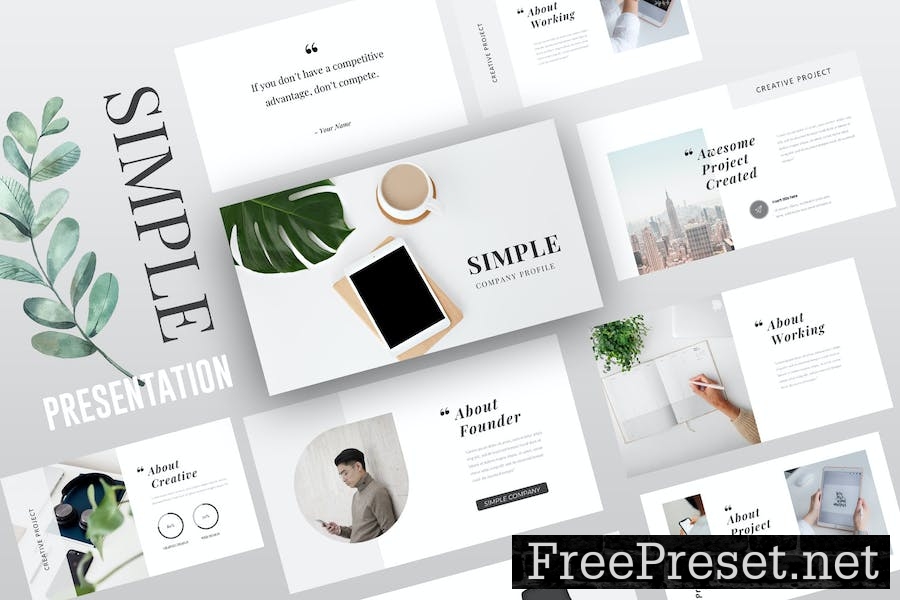 Simple Company Powerpoint Template