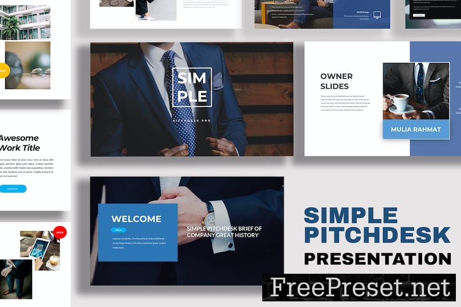 Simple Pitchdesk Powerpoint 7QCBY2V
