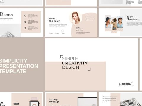 Simplicity Minimal Google Slides Template TCXZF83