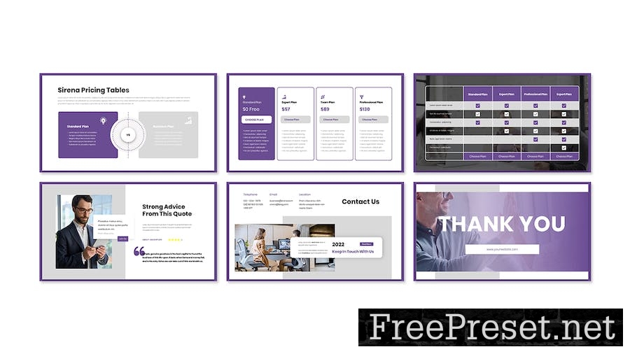 Sirena Business Presentation Google Slide Template