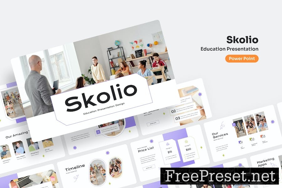 Skolio - Education PowerPoint Presentation