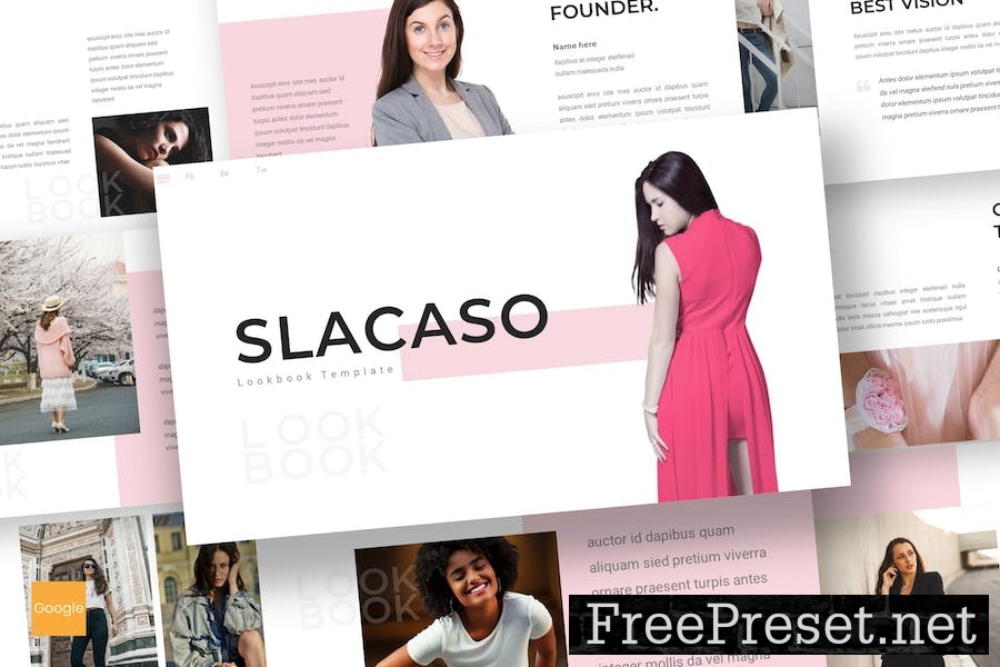 Slacaso - Lookbook Google Slides Template MR3AZXV