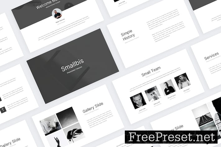 Smallbis - Business Minimal PowerPoint Template Q6B3FRL