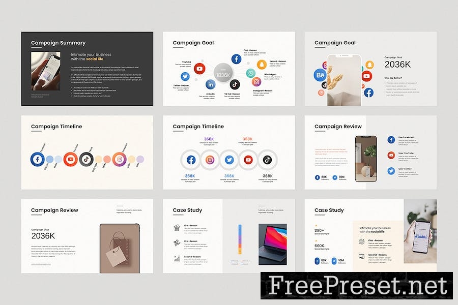 Social Media Strategy Presentation Template LTDW6RF