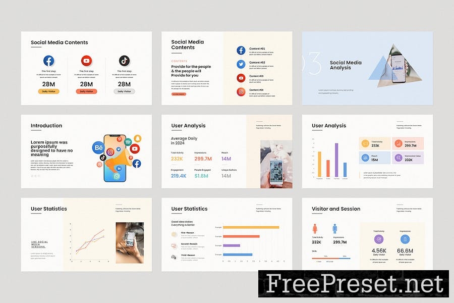 Social Media Strategy Presentation Template LTDW6RF